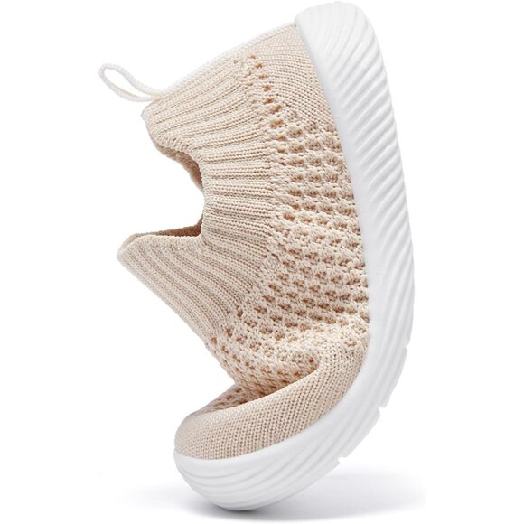 Morendl Boy Girls Cream Non Slip SlipperToddler Infant Walking Baby Sneakers - Picture 3 of 6